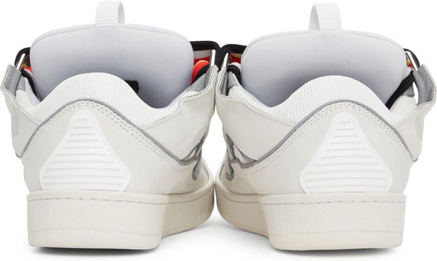 Lanvin Off-White & Grey Curb Sneakers - Picture 3