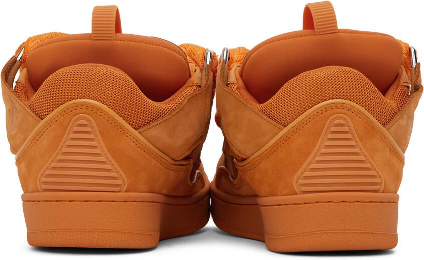 Lanvin Orange Curb Sneakers - Picture 2