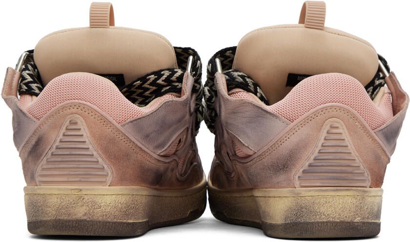 Lanvin Pink Curb Sneakers - Picture 3