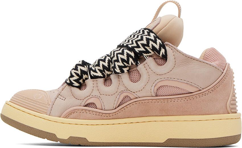 Lanvin Pink Curb Sneakers - Picture 3