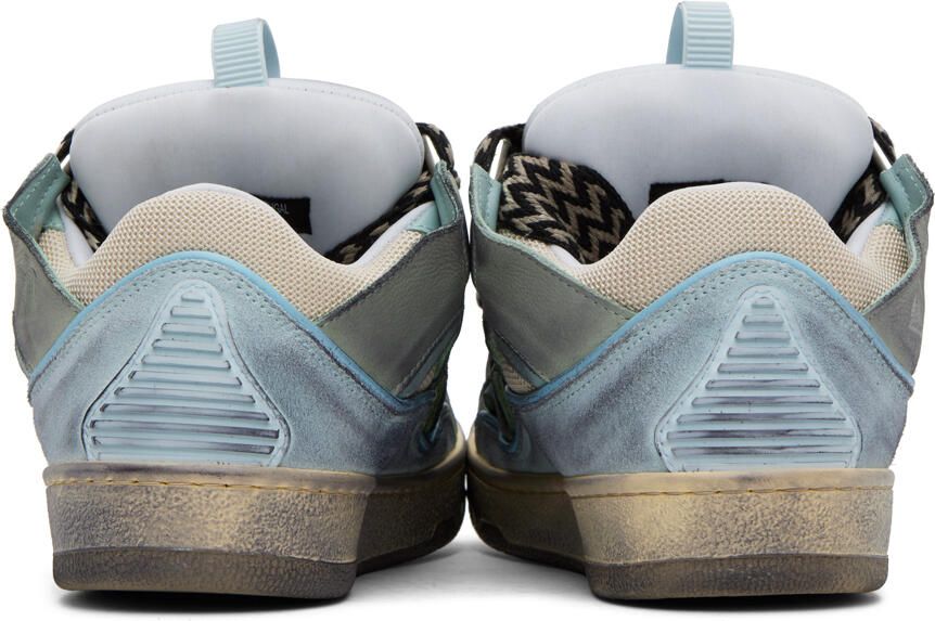 Lanvin SSENSE Exclusive Blue Curb Sneakers