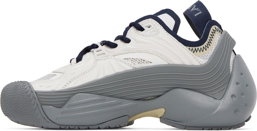 Lanvin SSENSE Exclusive Gray & Navy Flash-X Sneakers - Picture 3