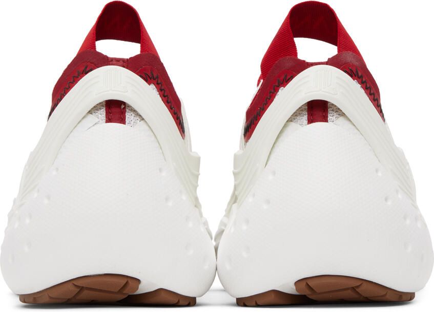 Lanvin SSENSE Exclusive Red & White Flash-X Sneakers
