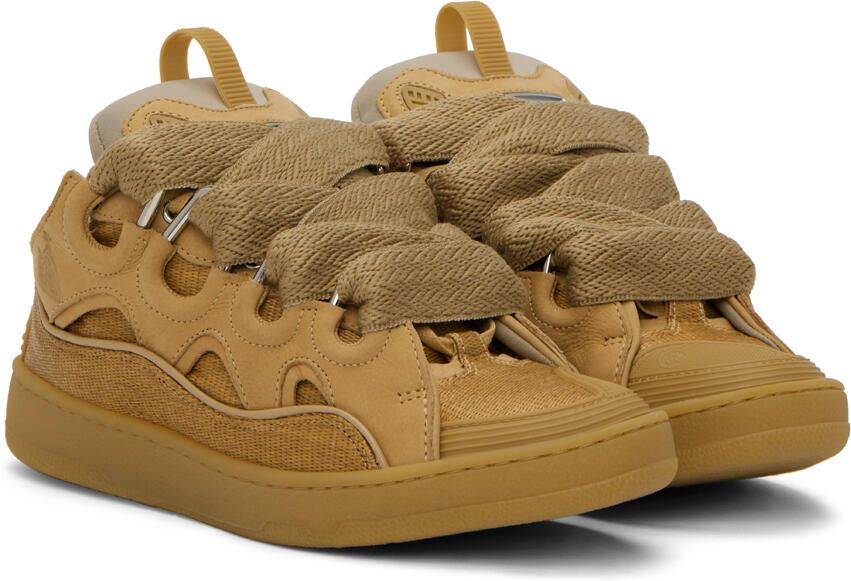 Lanvin Tan Curb Sneakers