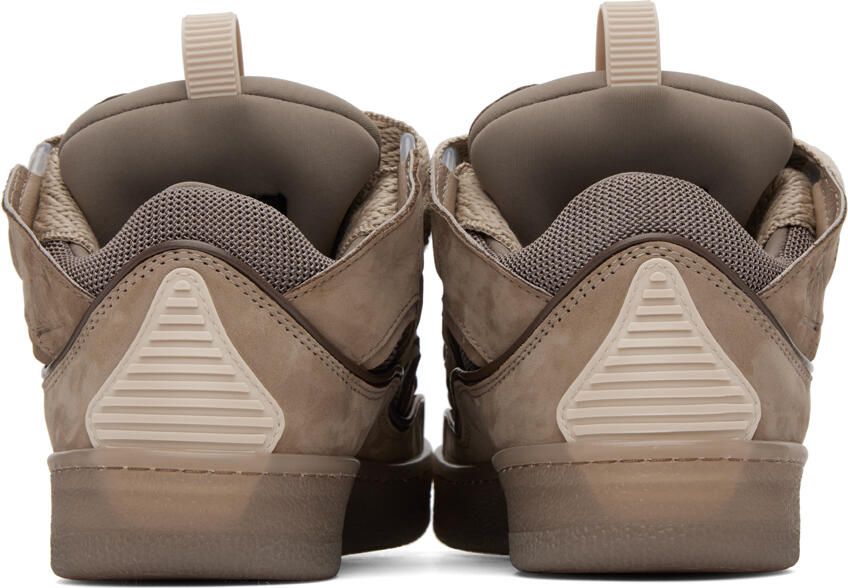 Lanvin Taupe Curb Sneakers