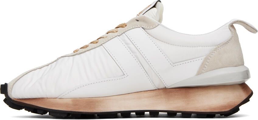 Lanvin White & Beige Bumpr Sneakers - Picture 3