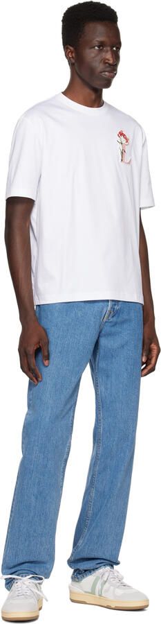 Lanvin White & Green Clay Sneakers - Picture 4