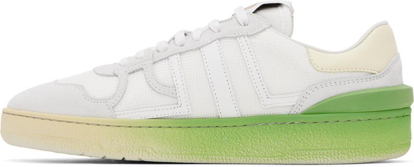 Lanvin White & Yellow Clay Sneakers - Picture 3
