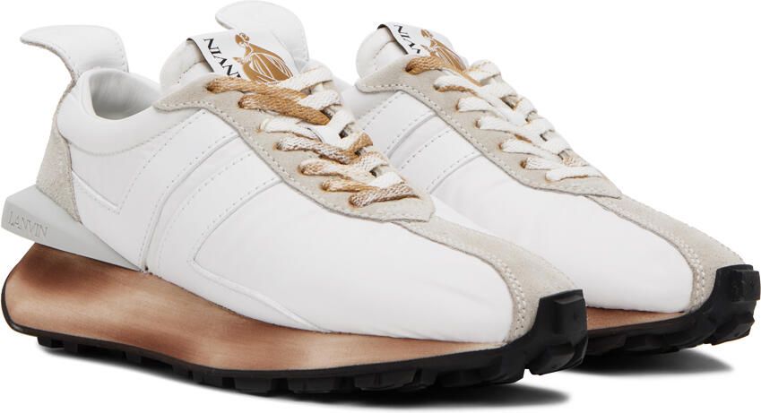 Lanvin White Bumpr Sneakers - Picture 3