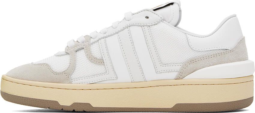 Lanvin Gray & White Clay Sneakers - Picture 3