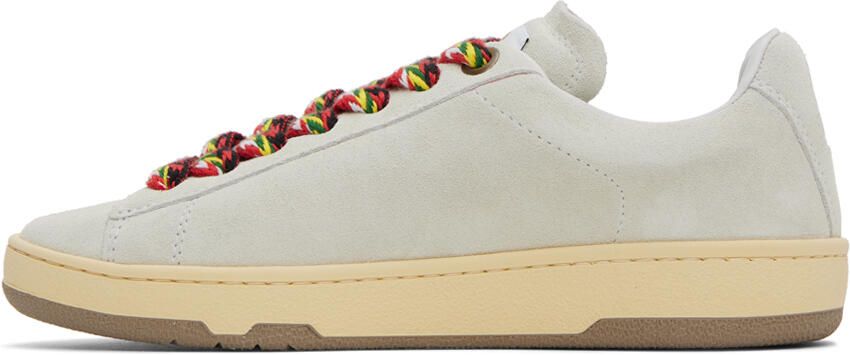 Lanvin White Lite Curb Sneakers - Picture 3