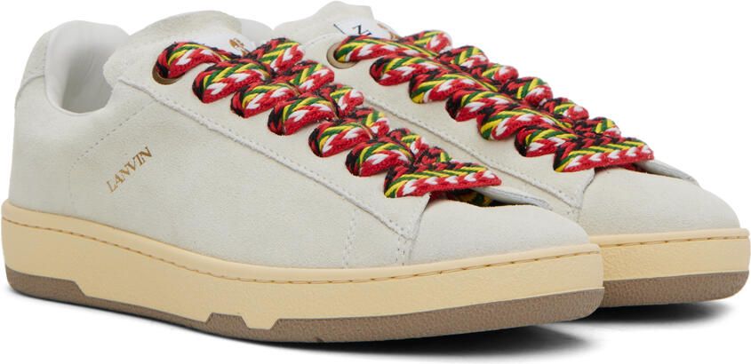 Lanvin White Lite Curb Sneakers - Picture 2