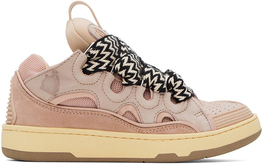 Lanvin Pink Curb Sneakers - Picture 5