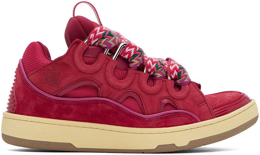 Lanvin Pink Curb Sneakers - Picture 5