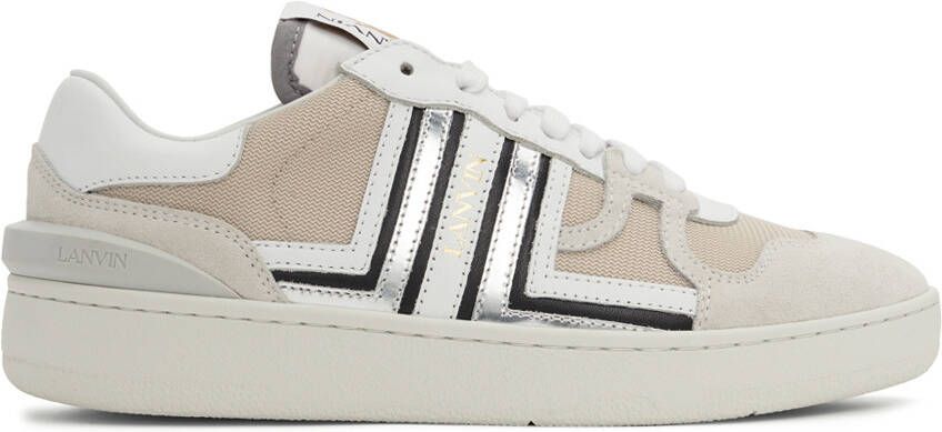 Lanvin Taupe Clay Sneakers - Picture 5