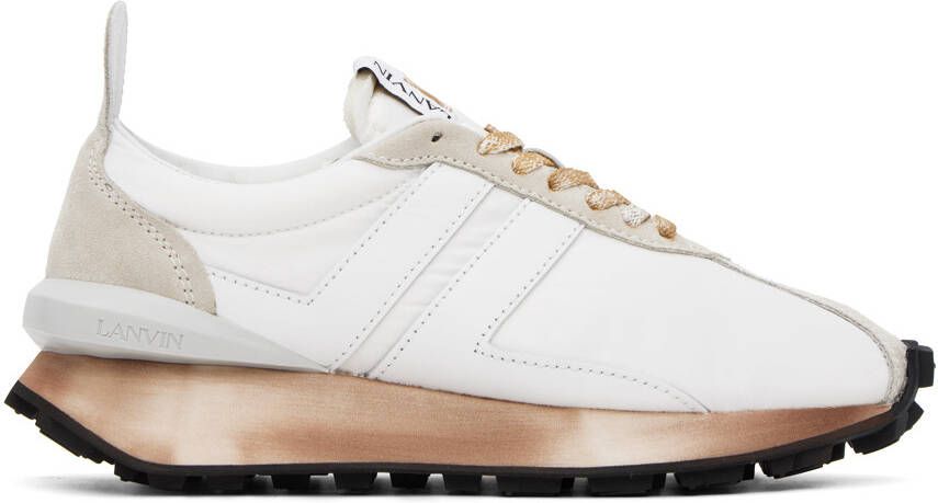 Lanvin White Bumpr Sneakers - Picture 7