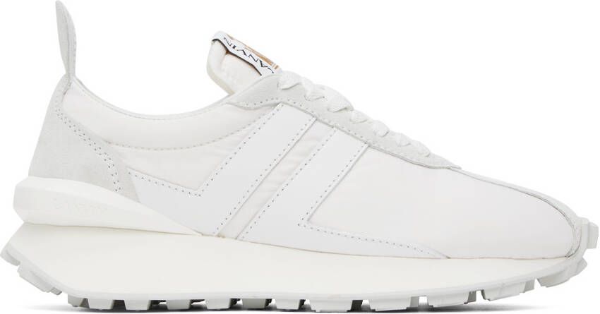 Lanvin White Bumpr Sneakers - Picture 5