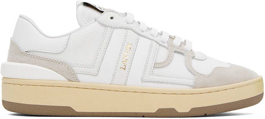 Lanvin Gray & White Clay Sneakers - Picture 2