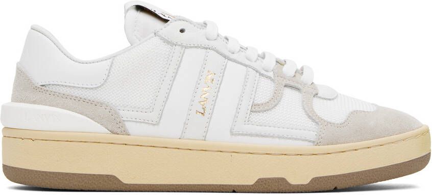 Lanvin White Clay Sneakers - Picture 5