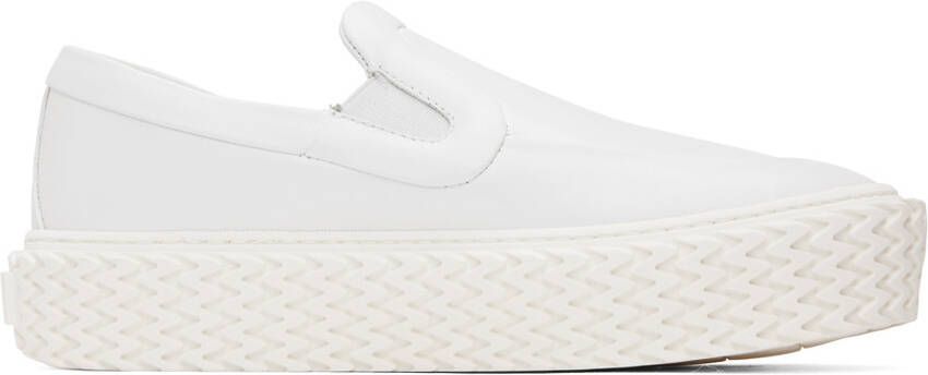 Lanvin White Curbies Slip-On Sneakers - Picture 4