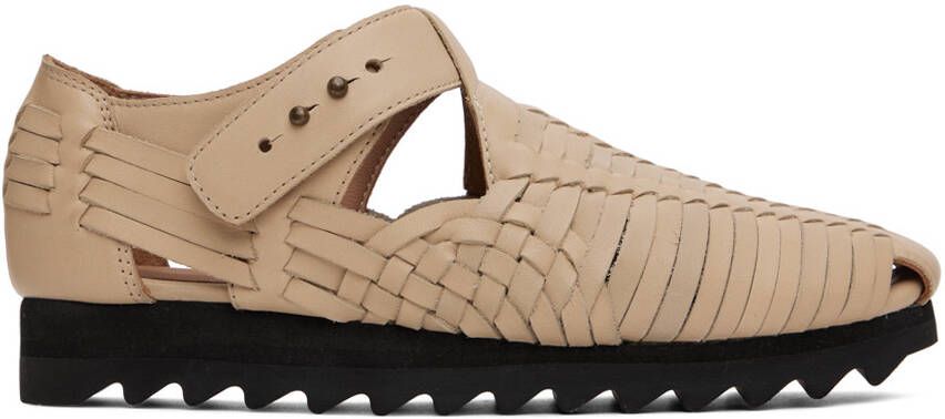 Lauren Manoogian Beige Mesa Sandals - Picture 5