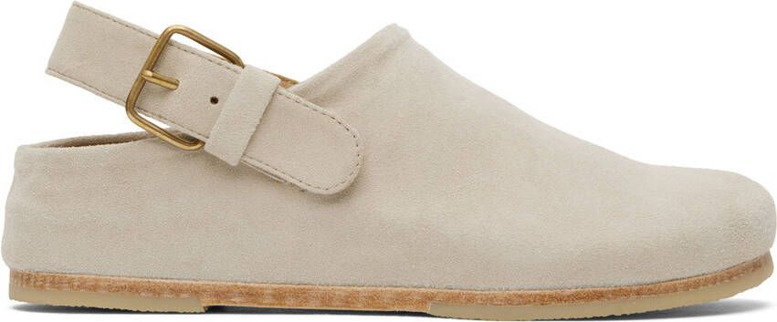 Lauren Manoogian Beige Suede Mules - Picture 4
