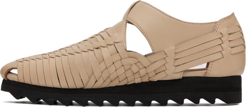 Lauren Manoogian Beige Mesa Sandals - Picture 3