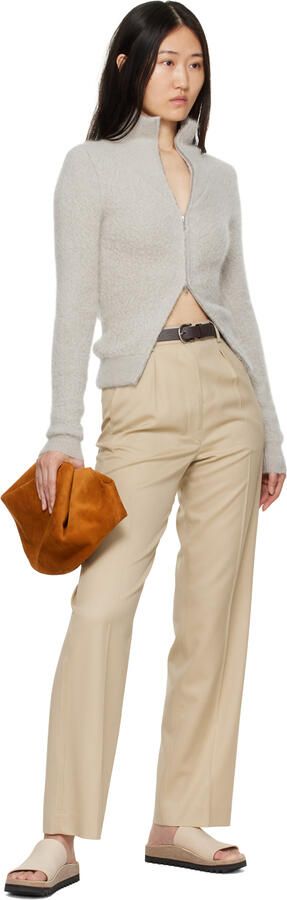 Lauren Manoogian Beige Raw Contour Slides - Picture 4