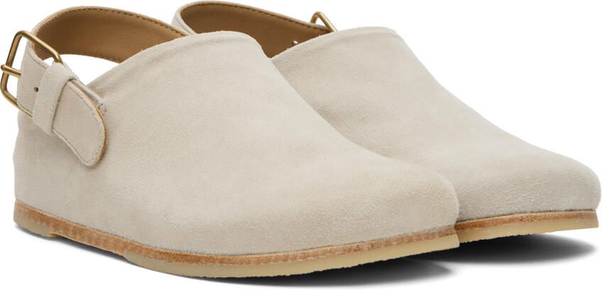 Lauren Manoogian Beige Suede Mules - Picture 2