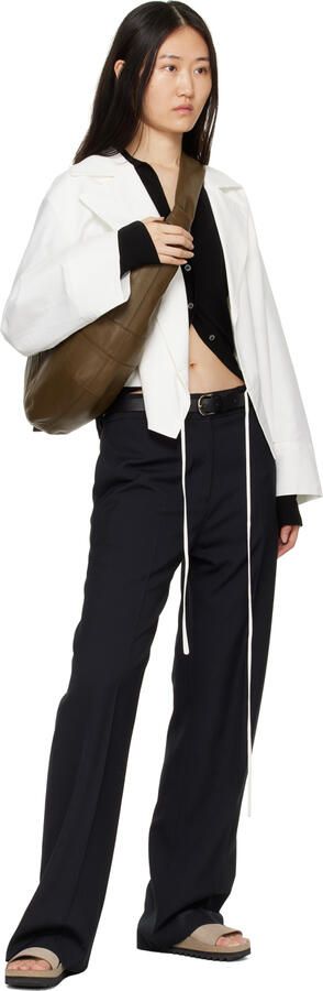 Lauren Manoogian Taupe Raw Contour Slides - Picture 4