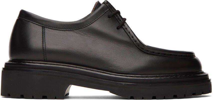 Legres Black Leather Derbys - Picture 5