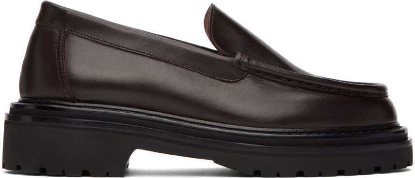 Legres Brown Leather Loafers - Picture 5