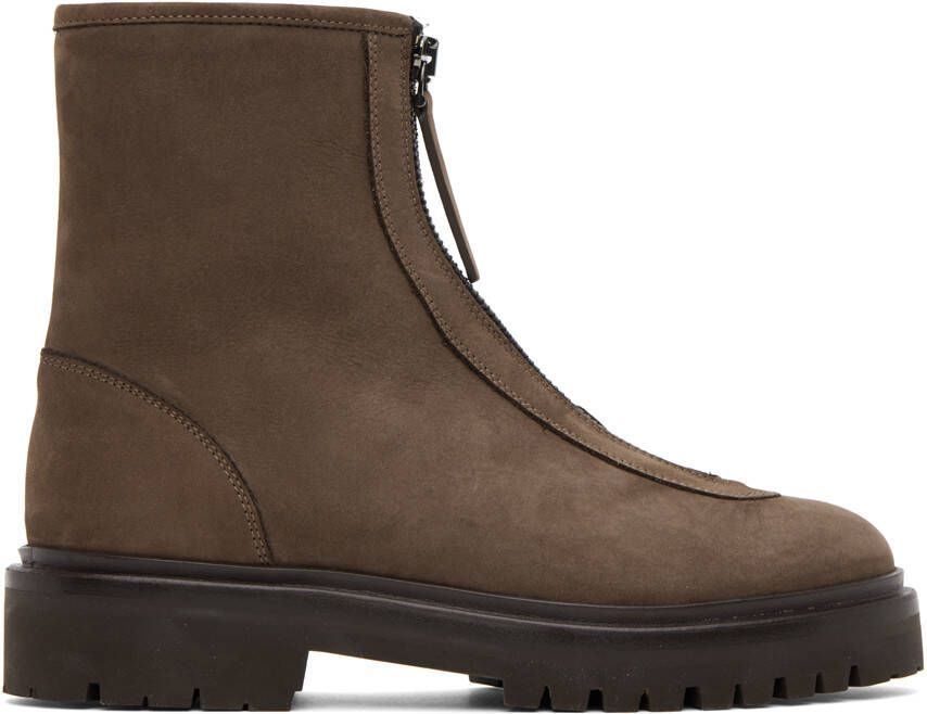 Legres Brown Nubuck Ankle Boots - Picture 5
