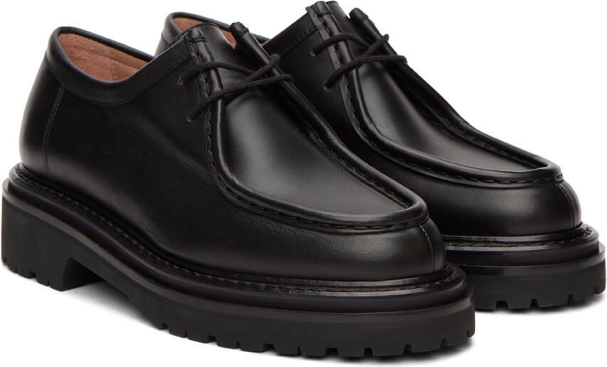 Legres Black Leather Derbys - Picture 2