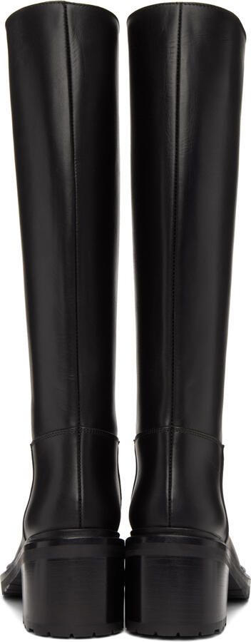 Legres Black Oiled Leather Riding Boots - Picture 3