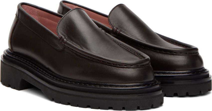Legres Brown Leather Loafers - Picture 2