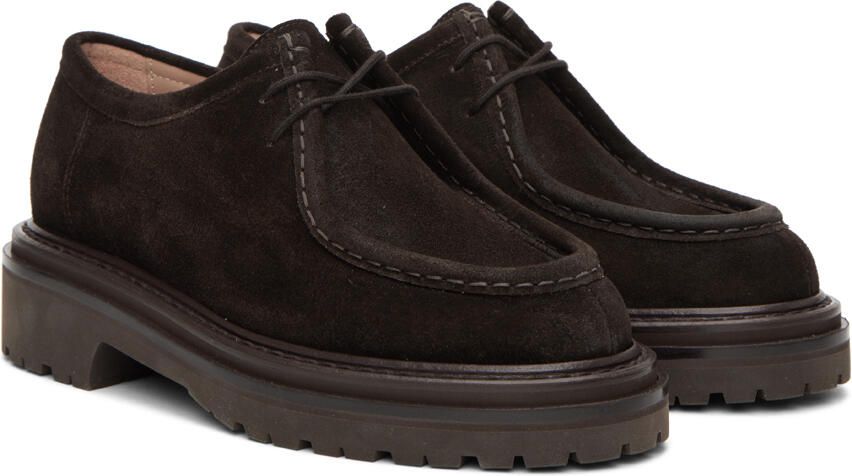 Legres Brown Suede Derbys - Picture 2