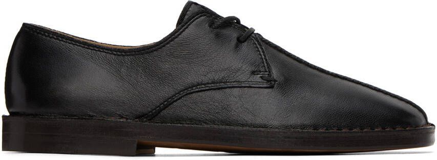 LEMAIRE Black Flat Laced Derbys - Picture 5