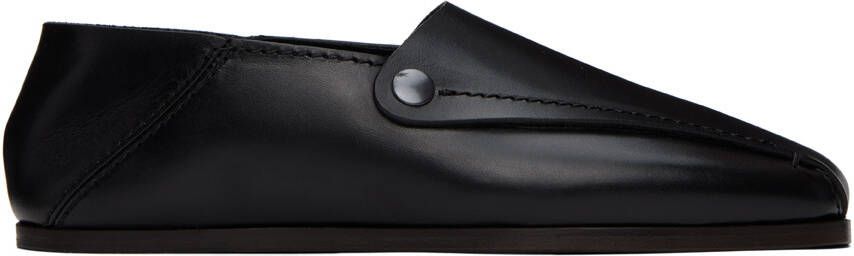 LEMAIRE Black Folded Mules - Picture 5