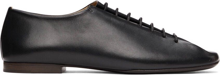 LEMAIRE Black Lace-Up Derbys