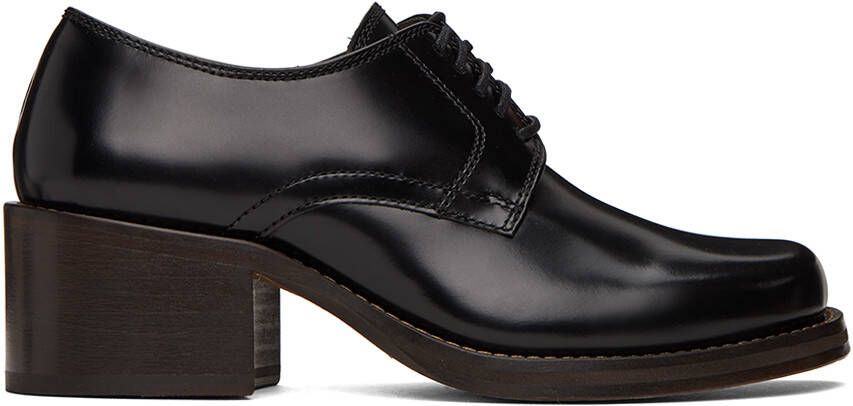 LEMAIRE Black Square Derby Heels - Picture 5