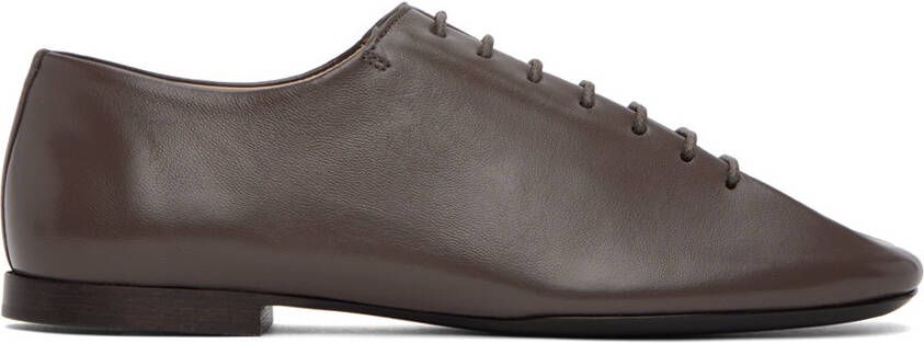 LEMAIRE Gray Flat Derbies - Picture 5