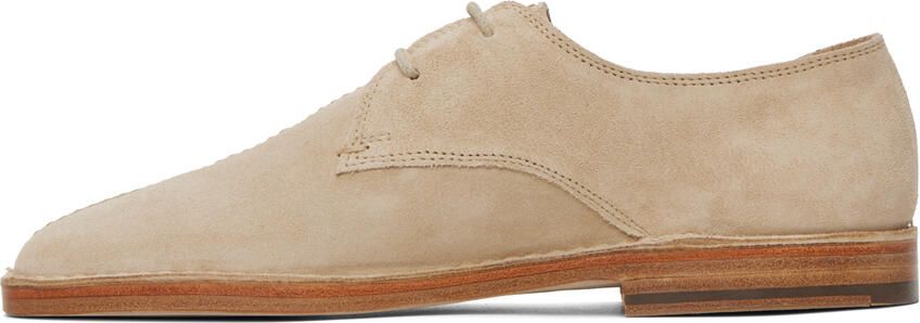 LEMAIRE Beige Flat Laced Derbys - Picture 4