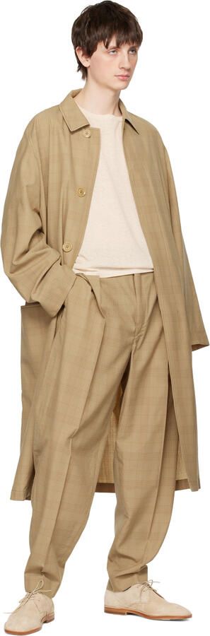 LEMAIRE Beige Flat Laced Derbys - Picture 3