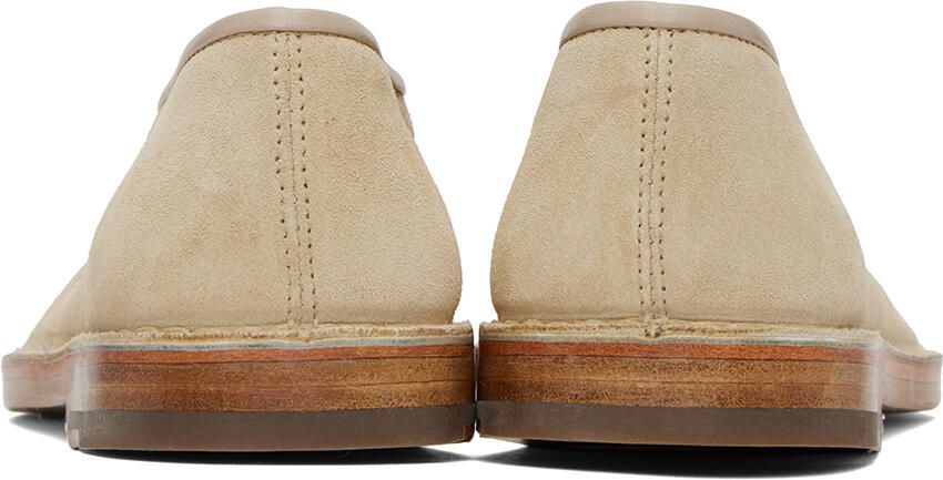 LEMAIRE Beige Flat Piped Slippers