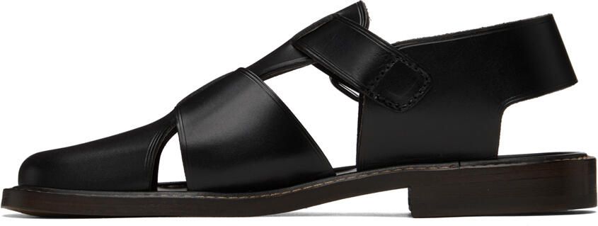 LEMAIRE Black Fisherman Sandals - Picture 3