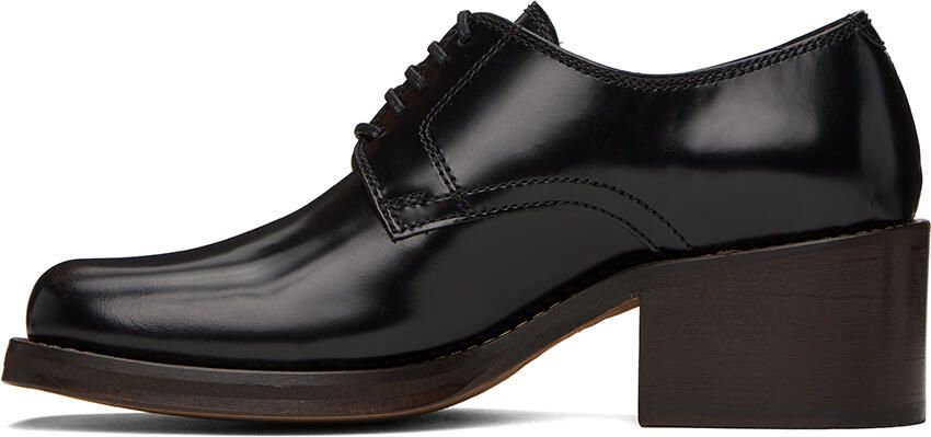LEMAIRE Black Square Derby Heels - Picture 3