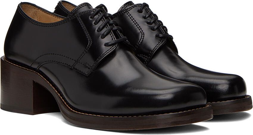 LEMAIRE Black Square Derby Heels - Picture 2