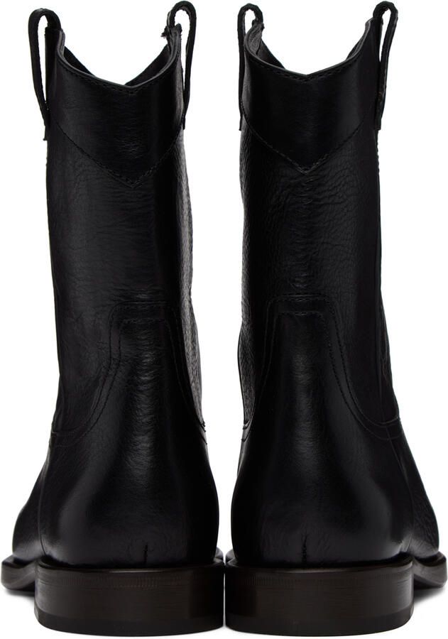LEMAIRE Black Western Boots - Picture 3