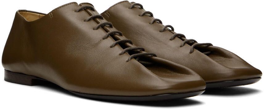 LEMAIRE Brown Flat Derbys - Picture 2